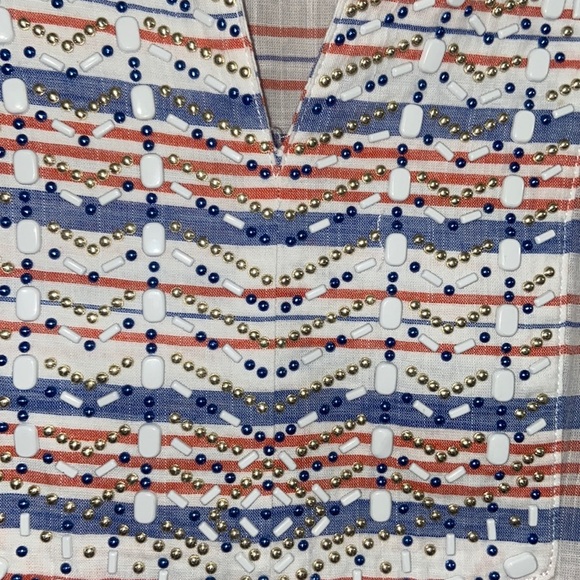 Michael Michael Kors Split Neck Studded Tunic Blouse - Picture 3 of 7